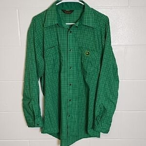 Vintage John Deere Lightweight Snap Down Shirt